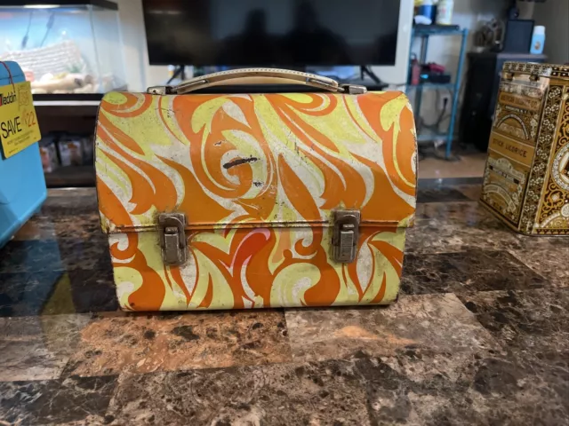 “Laugh-In” Psychedelic Trip ( 1969 ) Metal Domed Lunch Box - SUPER RARE ANTIQUE!