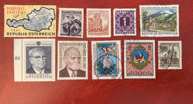 Briefmarken, Österreich kleines lot 4, Siehe Foto