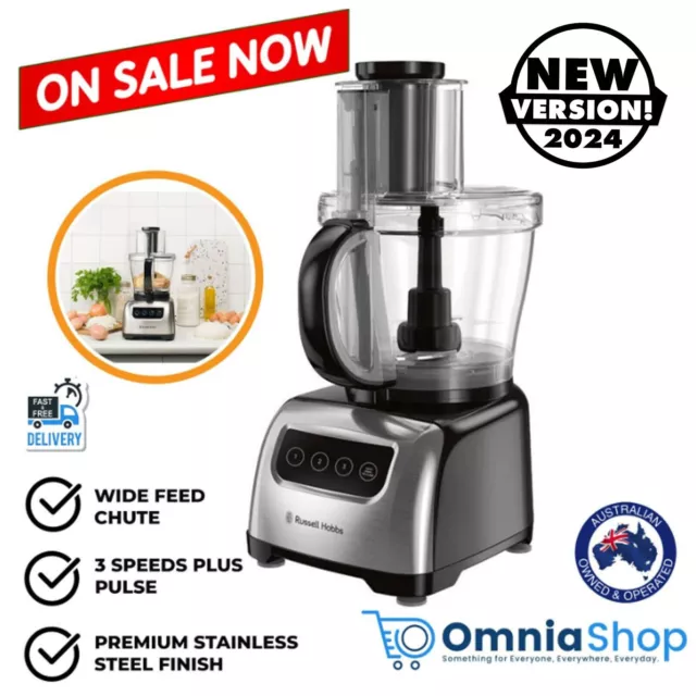 Russell Hobbs Food Processor RHFPT2 Stainless Steel Food Processor Mixer