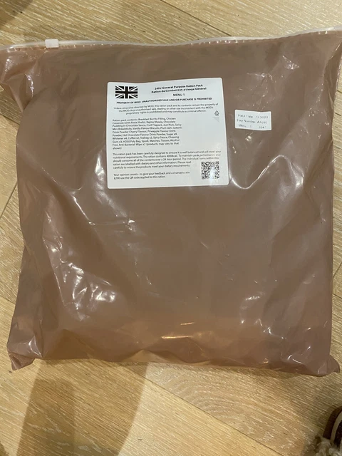British Army 24 Hour Halal Ration Pack - Menu 10
