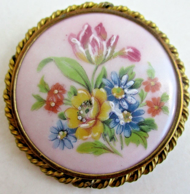 Magnifique Broche Vintage Créateur Vaneco - Bijou Doré - Occasion