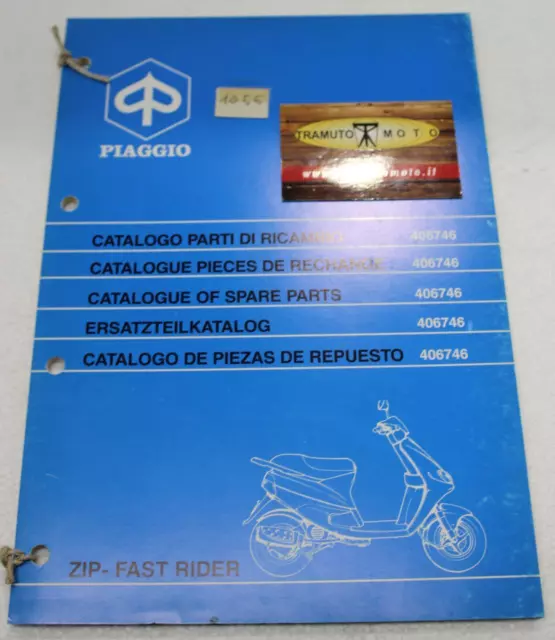 Catalogo Figurato Parti Di Ricambio Piaggio Zip Fast Rider 1996