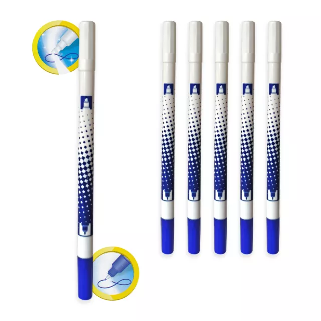 5x Tintenlöscher 2-Spitzen Tintenkiller Löschstift mit Keilspitze Überschreiber
