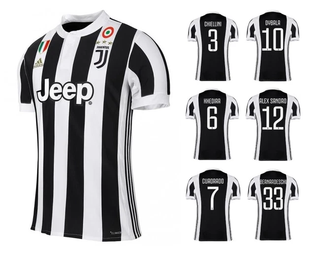 ADIDAS JUVENTUS TURIN 20172018 Home Cup Scudetto JUVE jersey + player number £215.55 PicClick UK