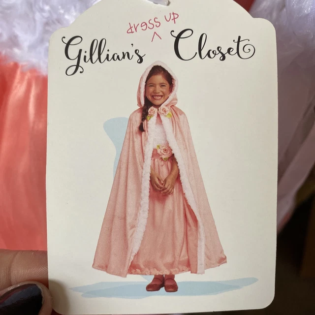 GIRLS GILLIAN S CLOSET Dress Cape Peach Tulle Princess Costume