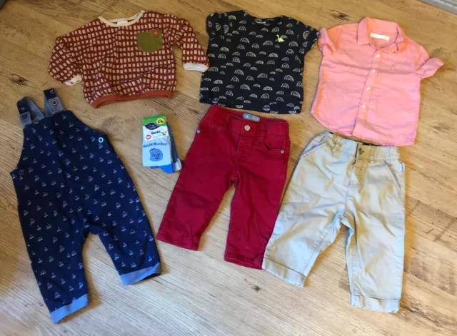 Boys 6-9 Month Bundle - Jeans Trousers T Shirts Socks Romper Ted Baker Next Gap
