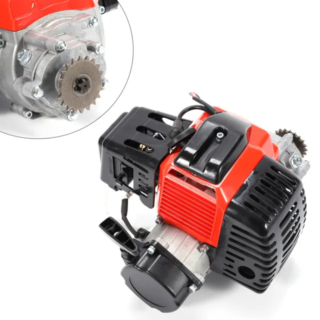 New 49Cc 2 Stroke Engine Motor Pull Start For Pocket Mini Bike Gas Scooter Atv