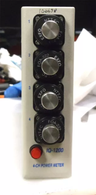 Compteur de puissance optique 4 canaux EXFO IQ-1203X IQ-1200 FC 800 à 1700 nm 10 à 85 dbm
