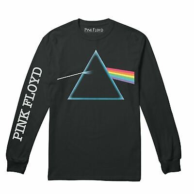Pink Floyd Mens T-shirt Prism Long Sleeve Black S-XXL Official