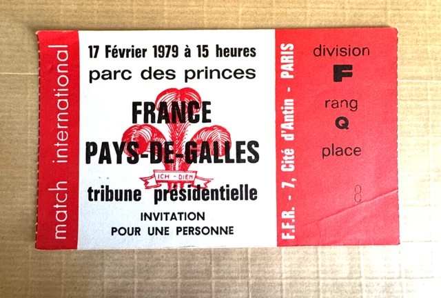 07.03.81 PROGRAMME OFFICIEL Match Rugby 🏉 France-Galles. 5 Nations EUR 5,00 - FR