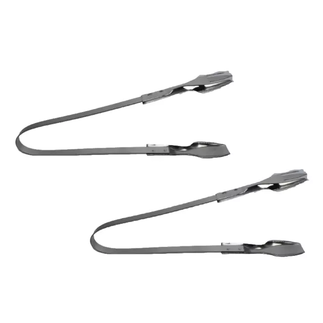 Stainless Steel Sandwich Tongs Cake Tongs Mutli Tongs BBQ Serving Food Tongs 2PK