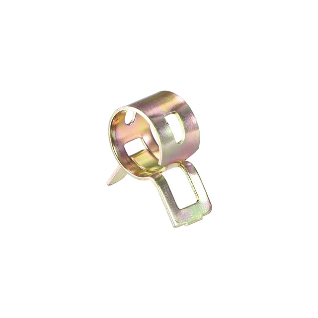 Morsetto tubo, clip tipo fascia molla 10 mm per sostituzione linea carburante, 50 pz