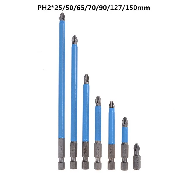 Jeu De Embouts Tournevis Phillips Professionnels 10Pcs Embouts Visseuse Ph2 Magnétique À Choc