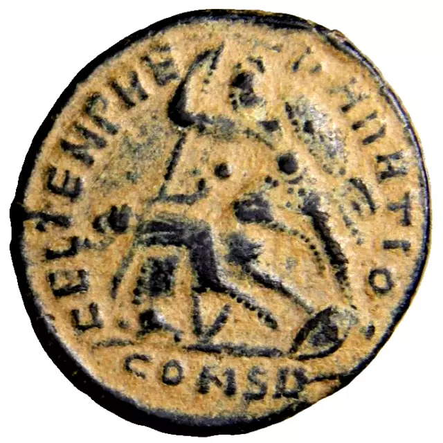 CERTIFIED GENUINE Ancient Roman Coin Constantius II (337-361) AE17 Spearing CONS