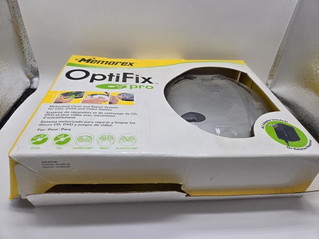 SISTEMA DE LIMPIEZA de reparación de discos motorizados Memorex OptiFix ...