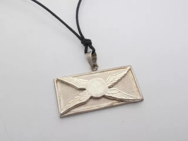 Hélicoptère Civil : Pendentif en Argent 925 - Brevet Pilote