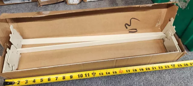 Lot of 4 Lozier LXB203PLT 2' x 3" Project Unpunched Welded Crossbar Platinum NeW