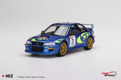 Top Speed 1/18 Subaru Impreza Wrc97 1997 Rally San Remo Winner No.3 Ts0462