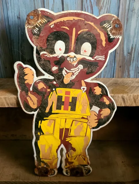 IH International Harvester Bear Cub Cadet Porcelain Metal Sign Farm Tractor