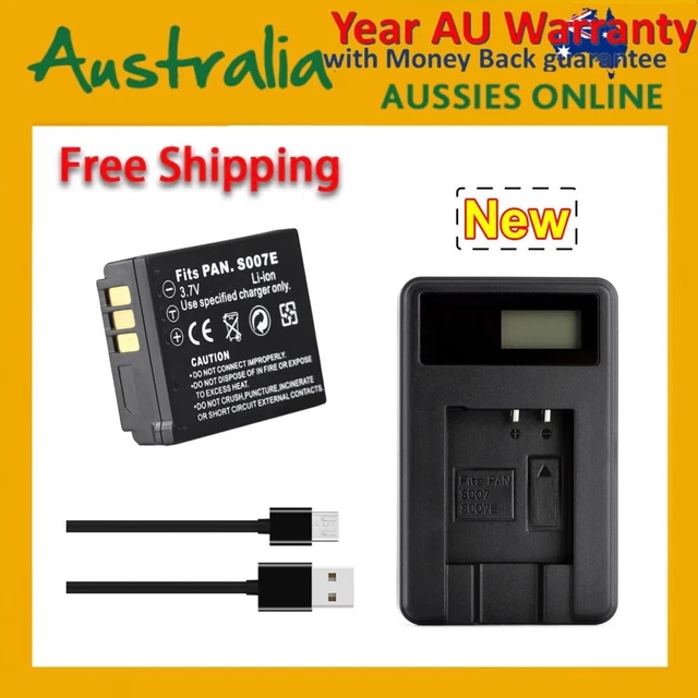 Replacement CGA-S007 Battery For Panasonic Lumix DMC-TZ1 TZ2 TZ3 TZ4 TZ5 TZ11 TZ15 TZ50 Digital Cameras