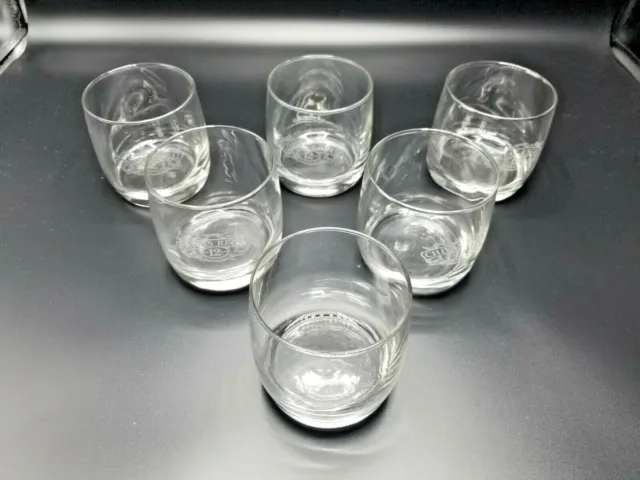 SIX NEW Chivas Regal Aged 12 Years Scotch Rocks Glass Etched Logo 3.5" Tall 6pcs 2