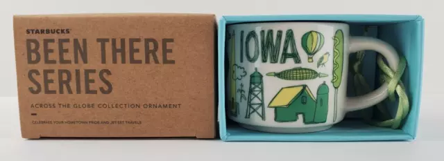 Starbucks “Been There Series” Iowa Coffee Mug ORNAMENT (2oz.) Mini Sized