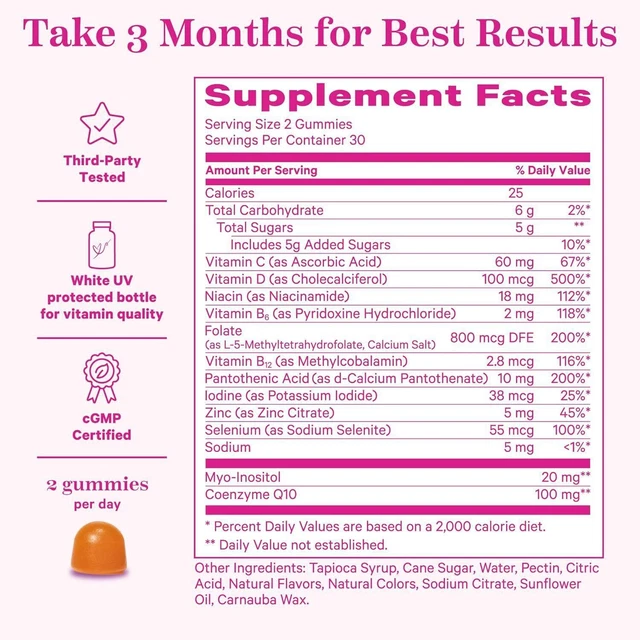 Bonbons Gummies Pour L'Équilibre Féminin - 60 Gommes - Formule Vegan - Complément Bien-être