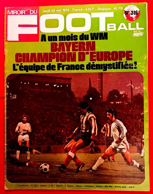 1976 miroir du football n°265 LYON MARSEILLE PLATINI TRESOR
