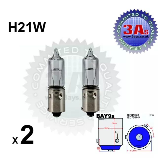 H21W Halogen Brake Indicator Fog Car Bulb 435 12v 21w BAY9S