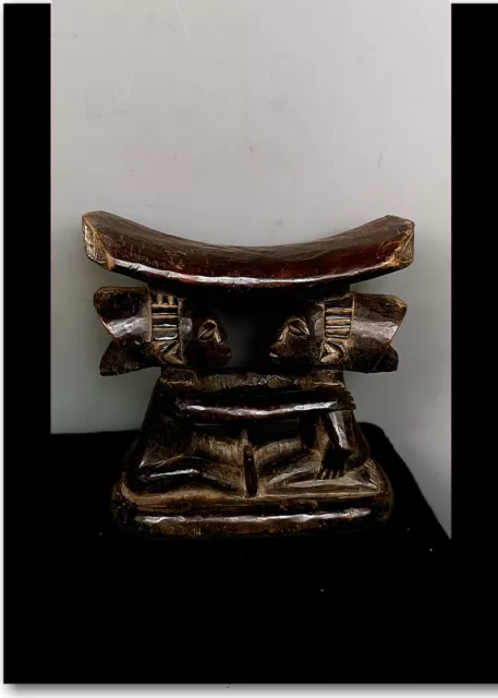 Old Tribal Luba Prestige Stool     ---  Congo  BN 17