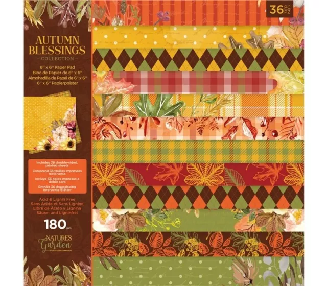 Crafters Companion Sample 12 X 6" X 6"  Autumn Blessings Papers For Crafts