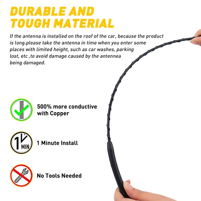 16& ANTENNA AERIAL AM FM Radio Replacement Car Auto Roof Mast Whip Fits