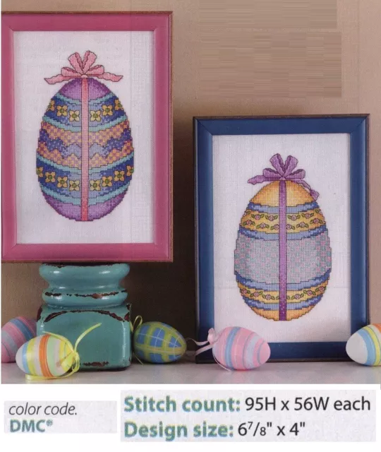Easter Eggs Cross Stitch Pattern Only     Yd   Wep