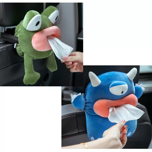 Cartoon Tissue Box Cover Car Seat Hang Holder Napkin Case Cute Decorate Storage