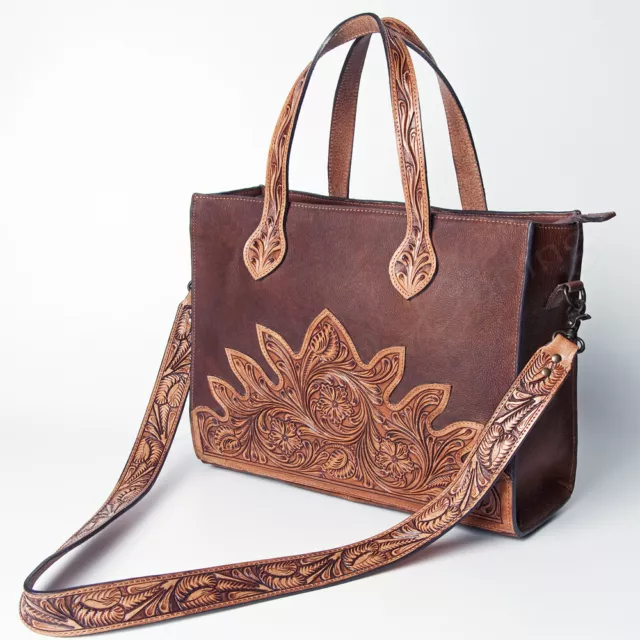 AD American Darling ADBGZ408 Tote Hand Tooled Genuine Leather Women Bag Western