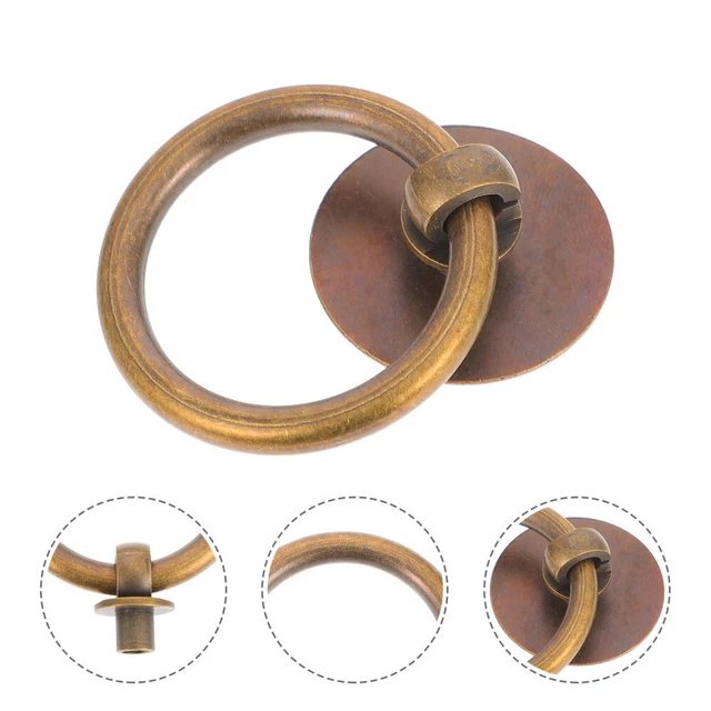 2 Pcs Handel Cabinet Ring Door Pulls Drawer Handle Closet Dresser Wardrobe