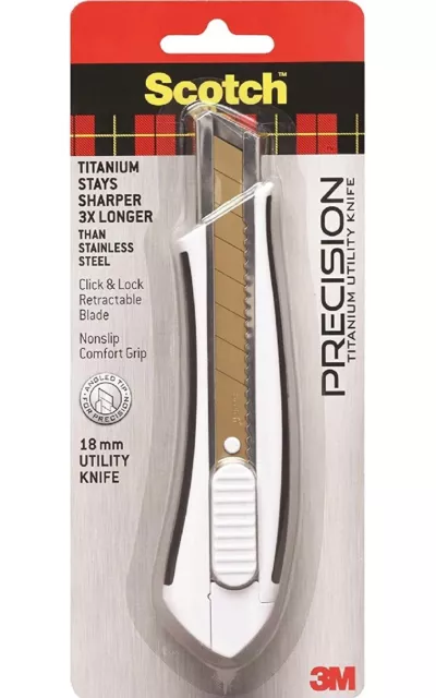 Scotch Precision Titanium Utility Knife 18 mm New In Package