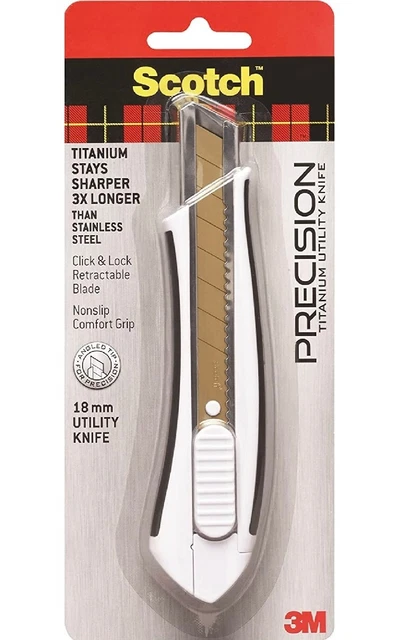 Scotch Precision Titanium Utility Knife 18 mm New In Package
