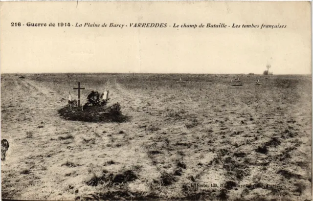 CPA AK Militaire - La Plaine de Barcy - Varreddes - French Tombs (6797667)