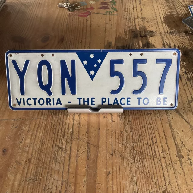 VICTORIA AUSTRALIAN VINTAGE Collector’s Car Number Plate YQN557 THE