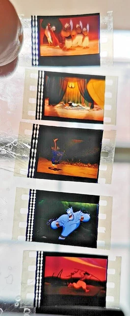 ALADDIN 1992 WALT DISNEY 35mm set of 5 loose cells rare original set R ...