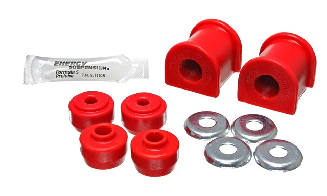 Energy for 03-08 Lexus / 03-08 Toyota 4Runner Red 17mm Rear Sway Bar Bushing Kit