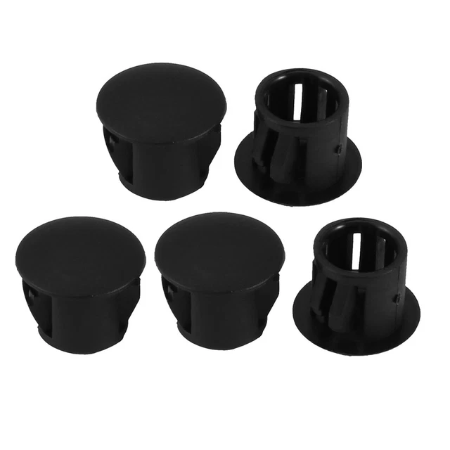 Bouchons Plastiques Noirs Pour Trous De 45mm - Lot De 5, Pour Portes Et Fenêtres - Uxcell