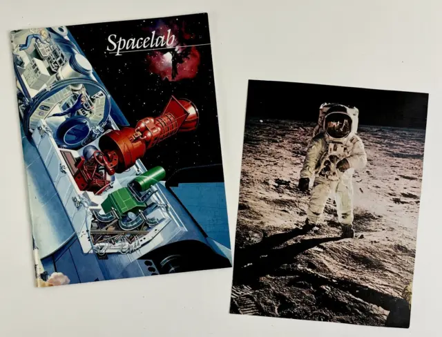 1983 NASA Spacelab 25th Anniversary National Geo Vintage Booklet Print Froehlich