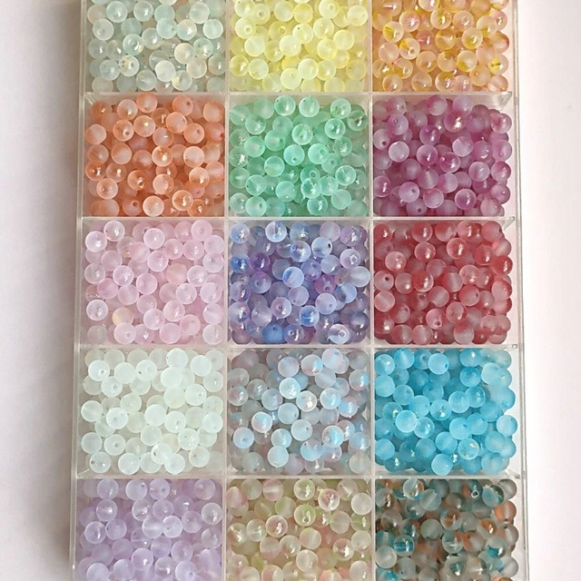 8mm Glasperlen für die Schmuck herstellung  Für Armbänder