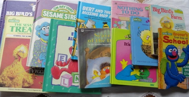 Sesame Street  Lot of 11 Hardcover Books Big Bird Grover Bert Elmo Lk New & Used