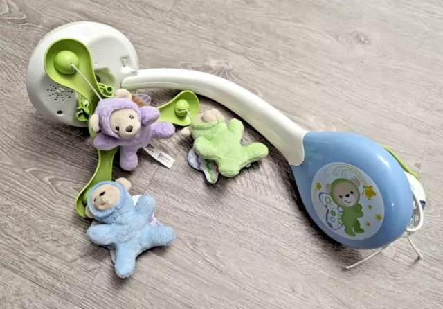 Fisher Price 3-in-1 Traumbärchen Baby Mobile Babybett mit Licht und Musik