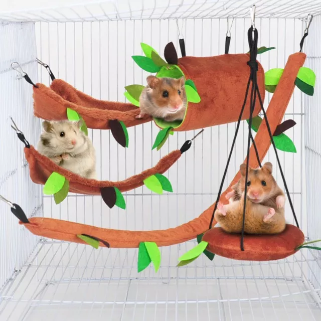 Hamster Hängematte Hängen Haus Warm Schlafen Nest Bett Ratte Käfig Zubehör # F