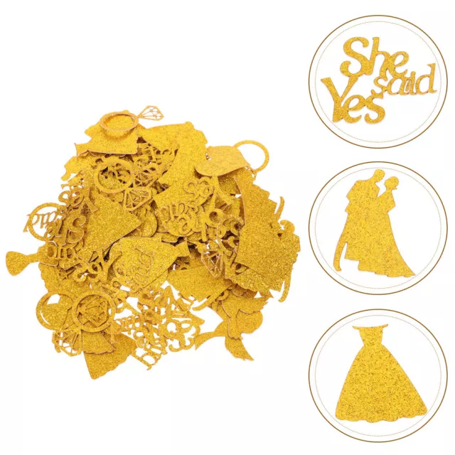 Glitter d'oro SHE SAYS YES coriandoli per doccia nuziale-IO