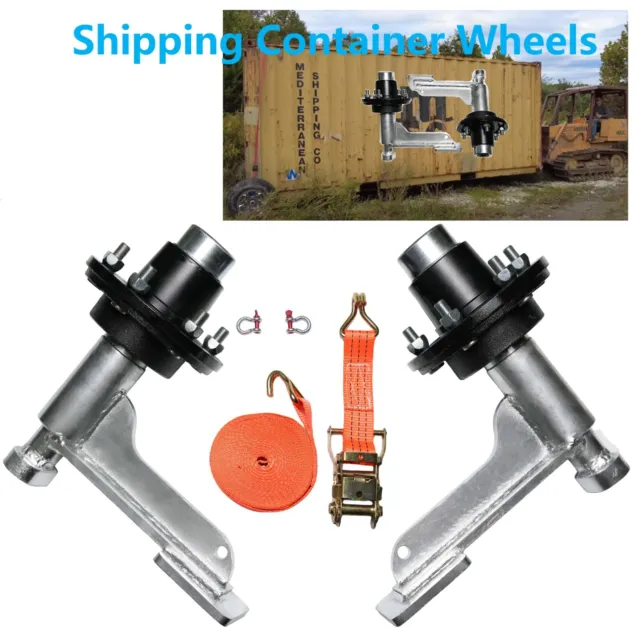 New Upgraded 6x5.5 Lug Superior Shipping Container Wheels,Container Moving Kit